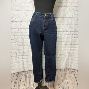 Pilcro and the Letterpress Dark Blue Ankle Jeans
